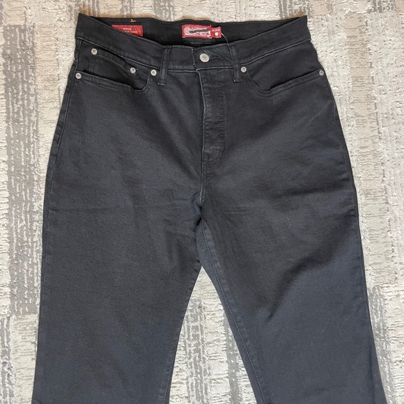 NWOT Lucky Brand Legend Stevie High Rise Flare Jeans Black Rhinestone 10/30R - Picture 3 of 12